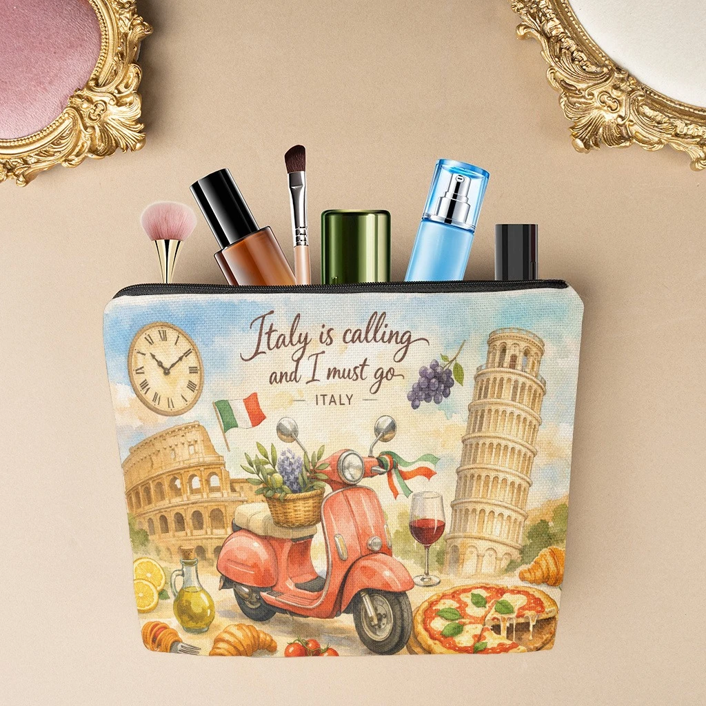 화장품 가방 1개, 이탈리아 여행 테마 요소가 있는 린 - Travel Accessories Italy 리뷰 및 가격