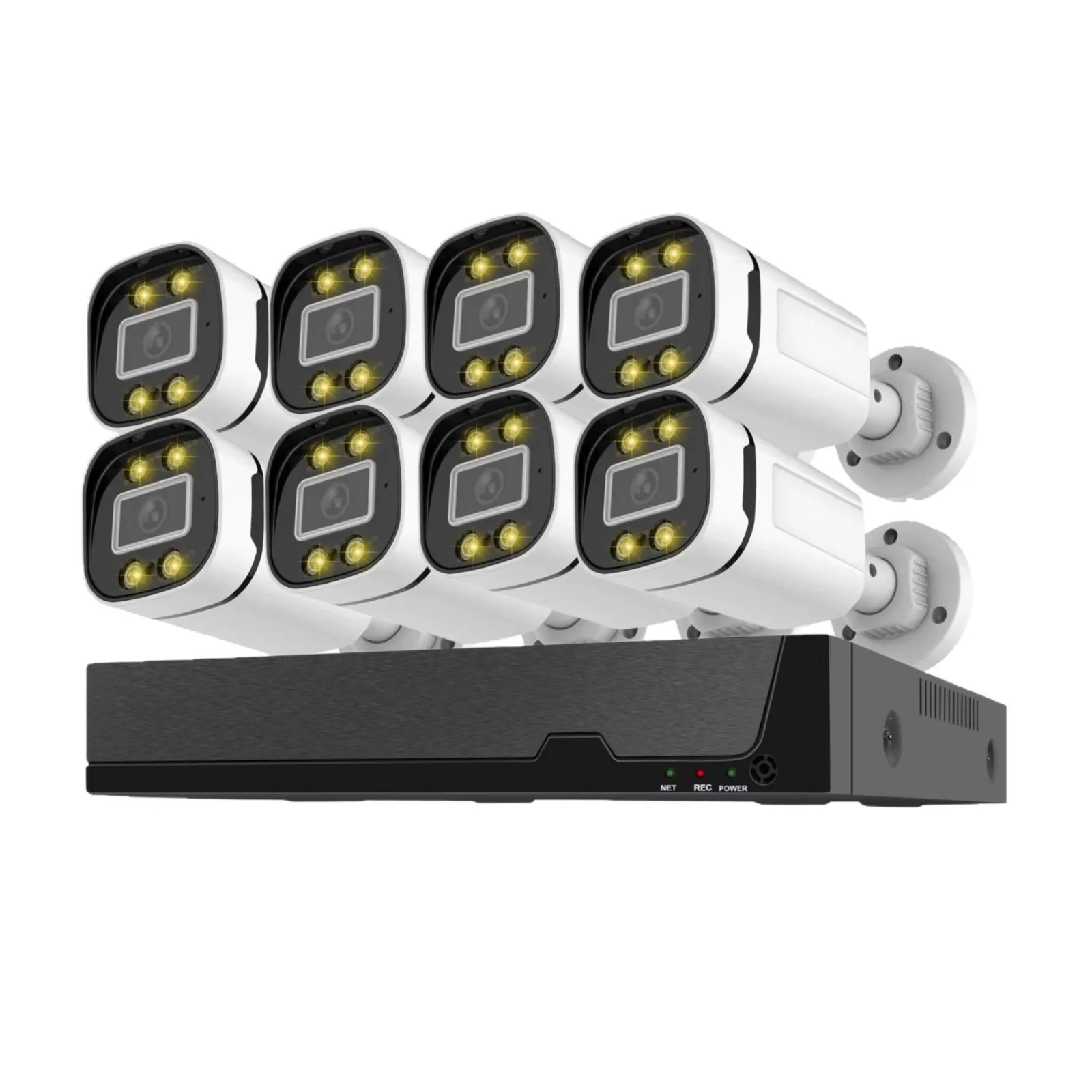 

Monitoring 8-way set 4mp wired network high definition night vision outdoor mobile phone remote commercial complete