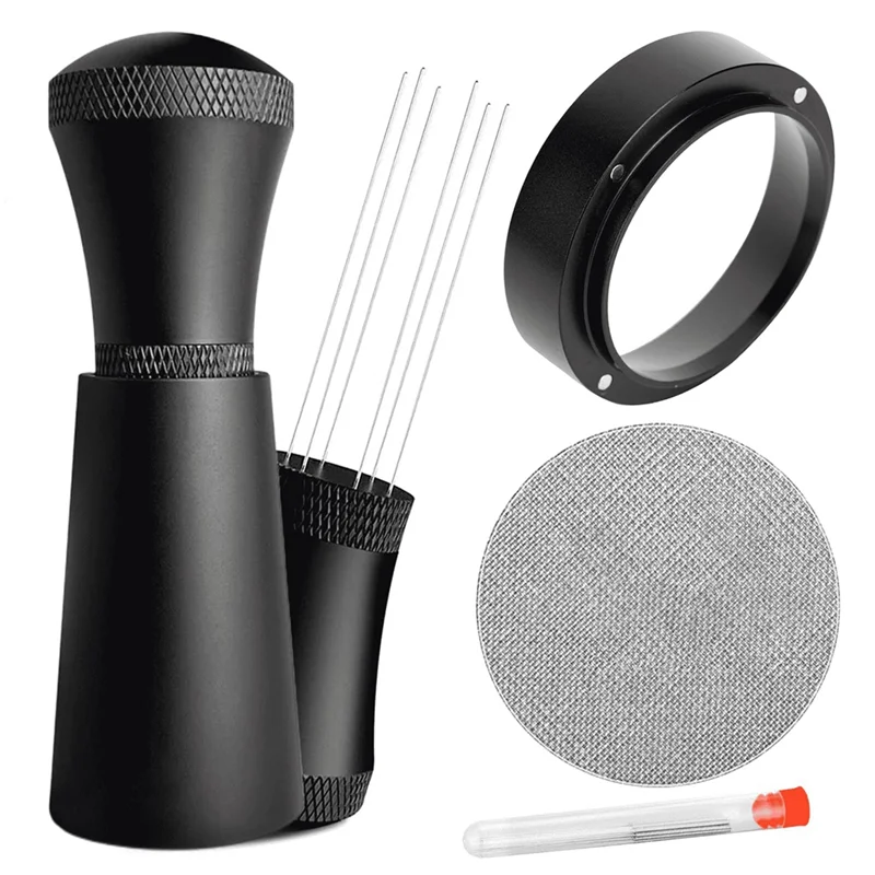 أجهزة المتسوق أدوات WDT شاشة عفريت الإسبريسو - قمع جرعات 54 مم وإبر من الفولاذ المقاوم للصدأ توزيع محرك القهوة T