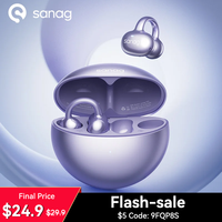 Sanag S6S Free Clip Open Ear Earphone 3D Sound Bluetooth Headphones OWS Sport Wireless Headset Choice Flash-sale Gift Earbuds