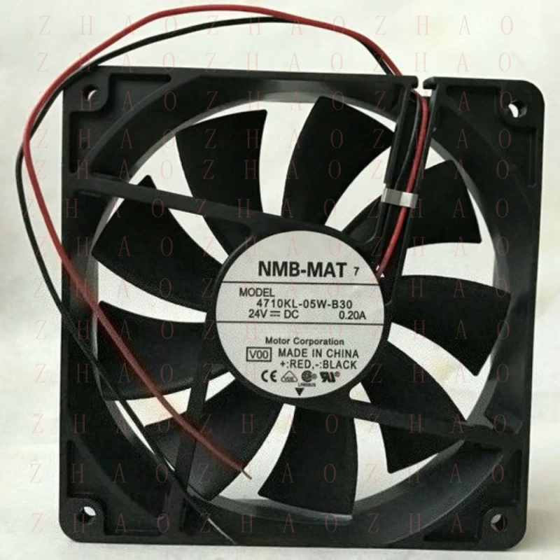 L+ 1pcs 12025 for NMB-MAT 4710KL-05W-B30 DC 24V 0.20A Inverter cooling fan