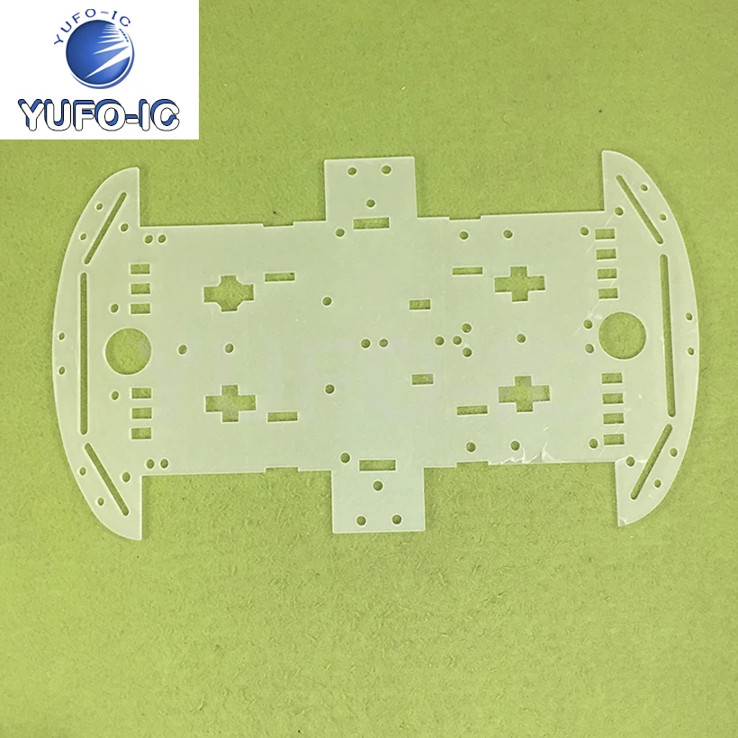 Free Ship 1PCS Smart Car Chassis 4WD Bottom Plate 4 Wheels Good Quality Single Piece Price x-0.12 image 5