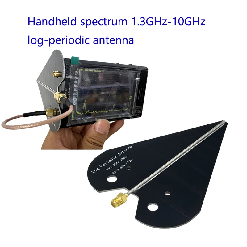 2pcs Antenna UWB Spectrum Log-Periodic Antenna 1575MHz 2.4GHz 5.8GHz Image Transmission Broadband Antenna