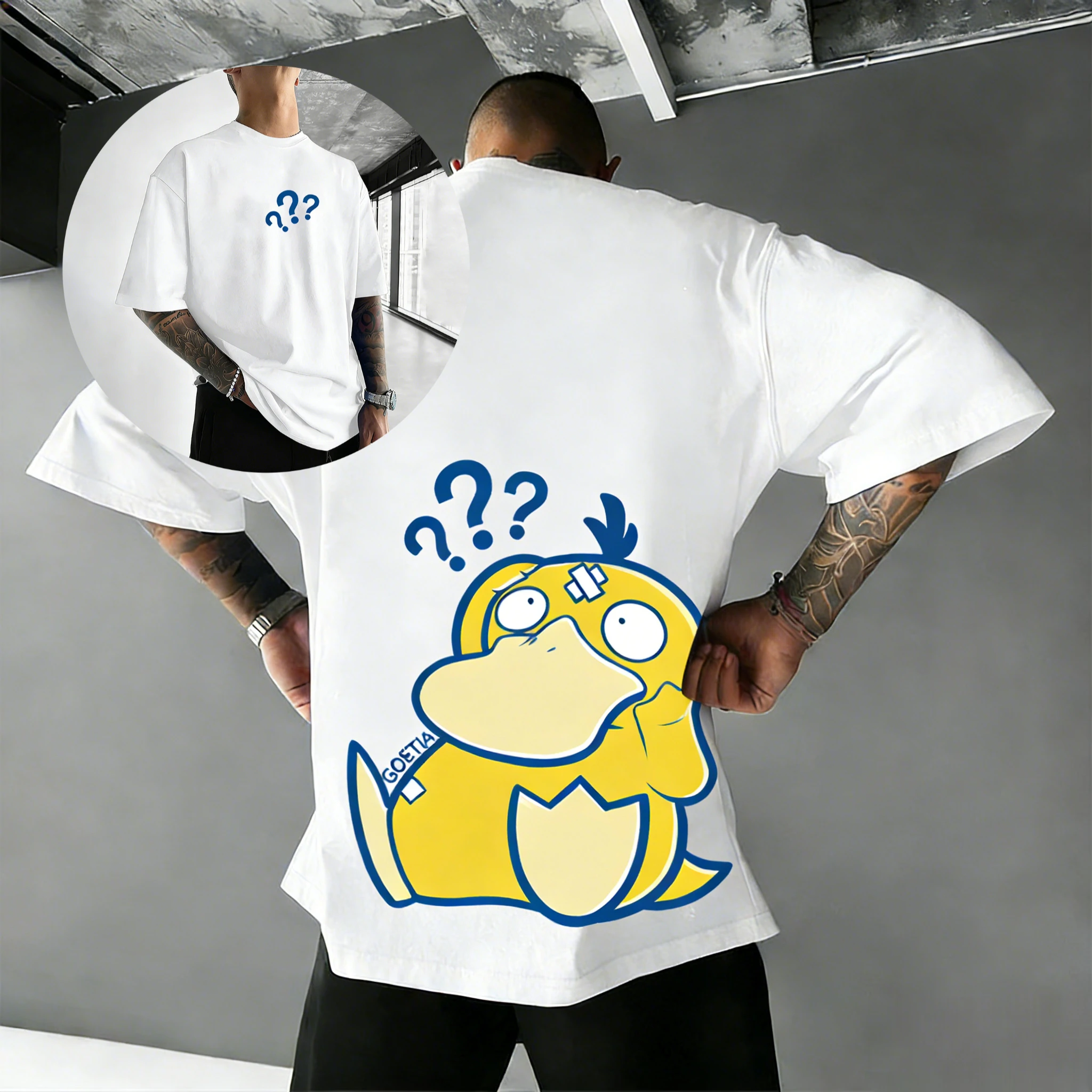 camiseta-unissex-pokemon-psyduck-anime-para-homens-e-mulheres-algodao-manga-curta-estampa-grafica-casual-streetwear-verao-2026-roupas-y2k