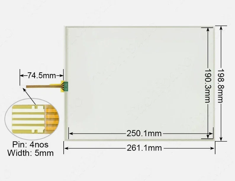 

Touch Screen Panel Glass Digitizer For EA9-T12CL EA9-T12CL+14315B004 Touch Screen