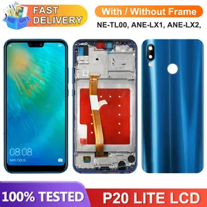Bilashmart 5.84 Screen Huawei P20 lite Lcd Display Digital Touch Screen Digitizer with Frame Huawei P20 lite ANE LX1 LX2 LX3 LX2J