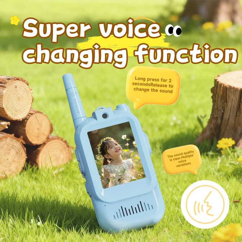 JK200 – walkie-talkie jouet pour enfants, appel en un clic sans réseau, vidéo HD, Chat, prise de Photo, changement vocal, cadeau pour enfants, garçons et filles