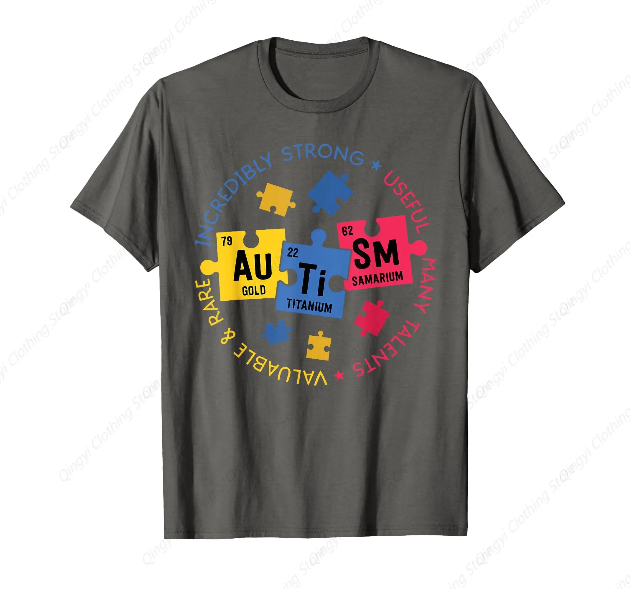 Autism Awareness Shirt Periodic Puzzle Science Teacher Gift T-Shirt