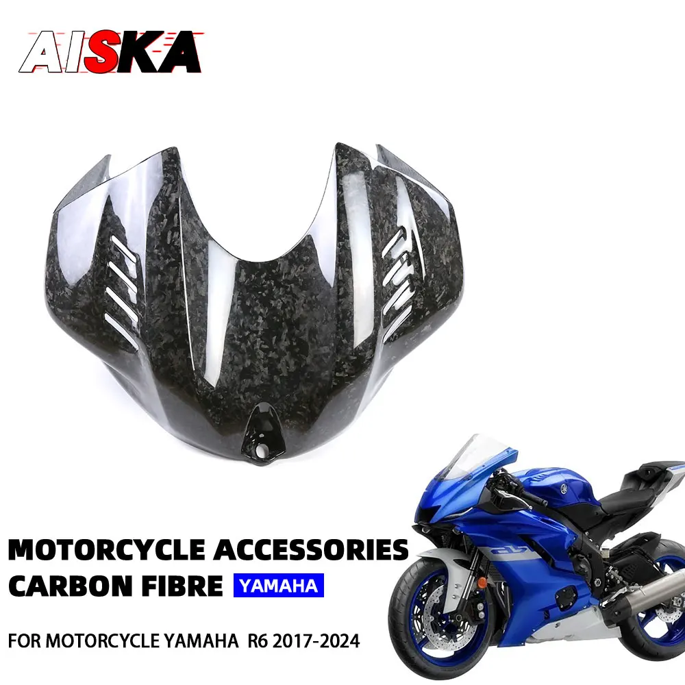 

For YAMAHA YZF R6 2017 - 2024 Airbox Cover Fairing Kit 100% Full 3k Pure Carbon Fiber Front Tank Fairing Motorcycle Parts