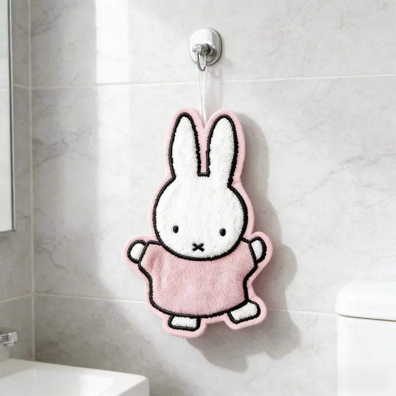 

Популярное мультяшное полотенце для рук серии Miffy: креативное, изысканное, впитывающее, для кухни и ванной, с подвеской