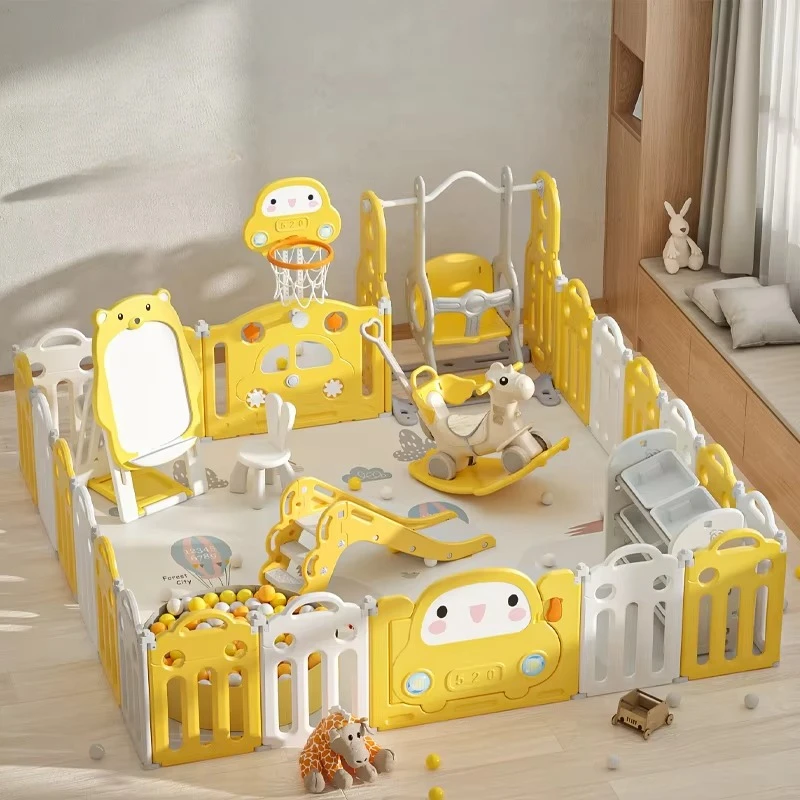 Children Plastic Slides Kids Products Toddler Play House Baby Ball Pool Playhouse Amusement Park Indoor Playground Equipment Set