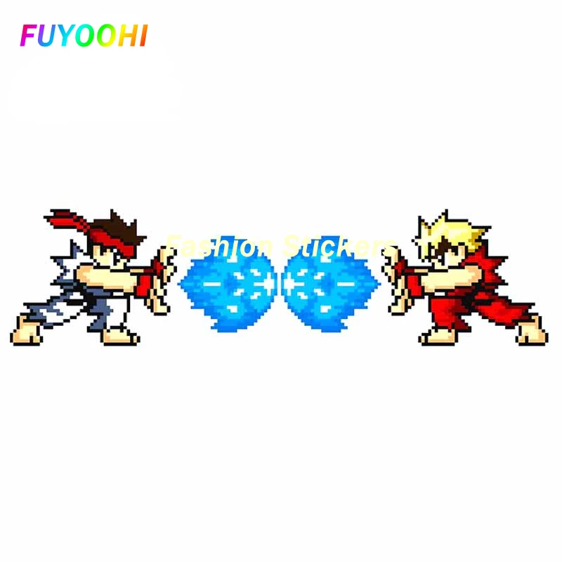 

FUYOOHI Play Stickers for Street Fighter Vinyl Decals Creative Car Stickers Funny Waterproof Sunscreen Decoration Car Wrap