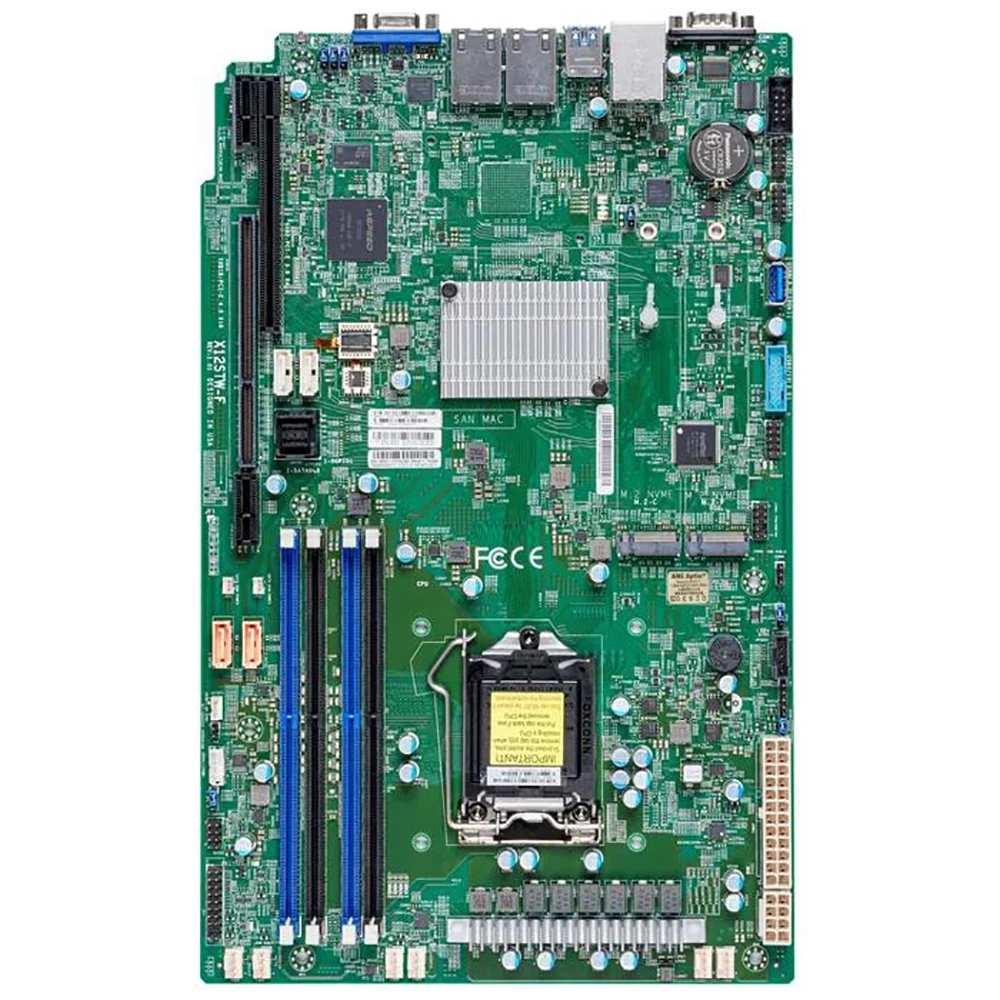 X12STW-F C256 LGA1200 Proprietary WIO 128GB DDR4-3200MHz 8XSATA 3 For Supermicro Server Motherboard