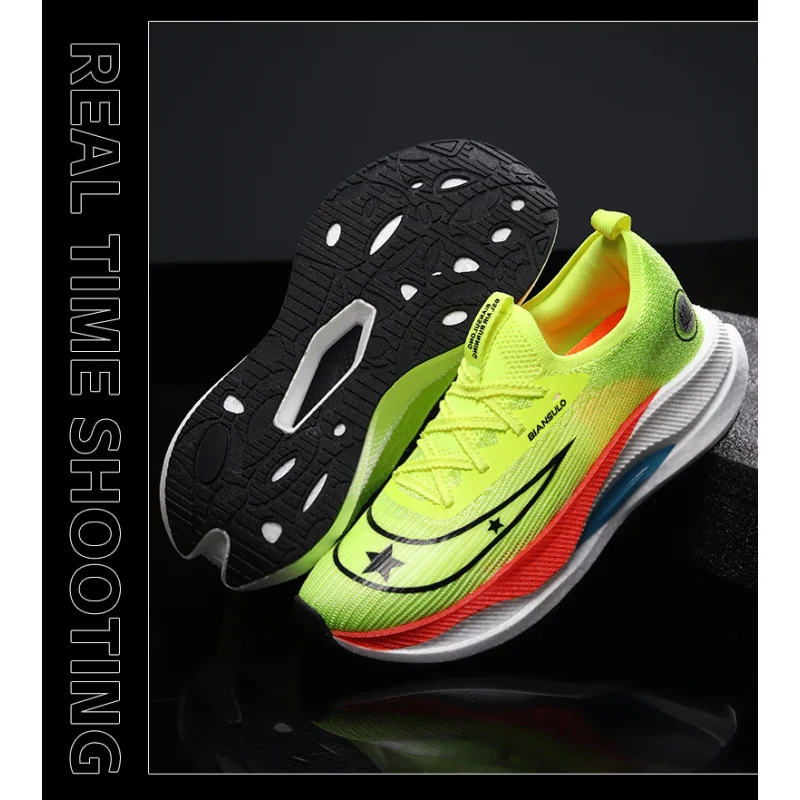 Nieuwe herfst herenschoenen 2025 - ademende hardloopschoenen van mesh, gedempte koolstofplaat snelheidstraining, antislip duurzame wandelschoenen