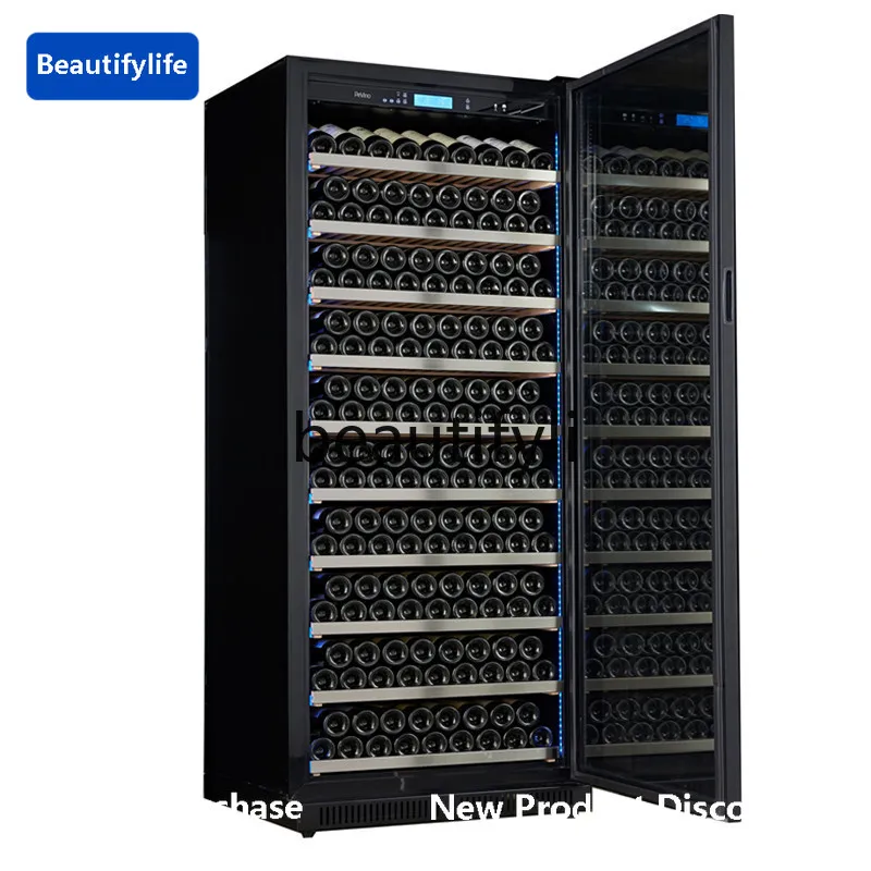 

a56 Constant Humidity Wine Cabinet Solid Wood Layer Rack Large Capacity Refrigerated Display Wine Cabinet