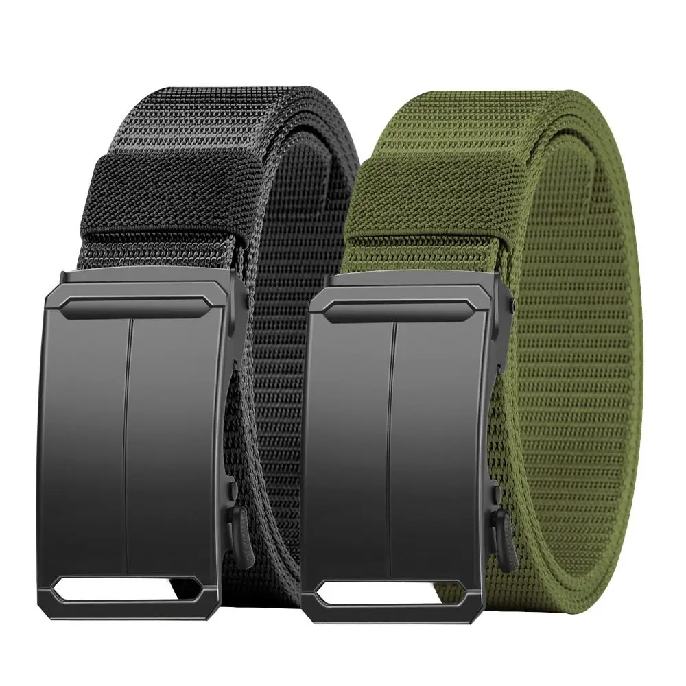 Модный роскошный брендовый мужской деловой ремень, повседневный прочный металлический плетеный ремень с автоматической пряжкой