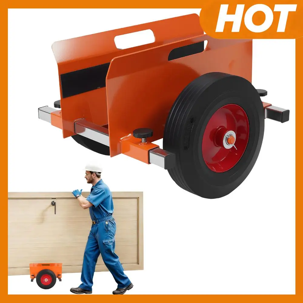 

Тележка для панелей с цельнолитыми резиновыми колесами, регулируемая, грузоподъемность 1100 фунтов, с ручкой, для дерева, фанеры, дверей, ограждений, гипсокартона