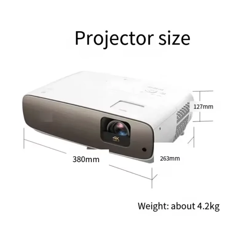 W2710 2200lm Home Theater Office Conference Projector 4K UHD Living Room Bedroom Audio-Visual Room 3D Home Theater Projector