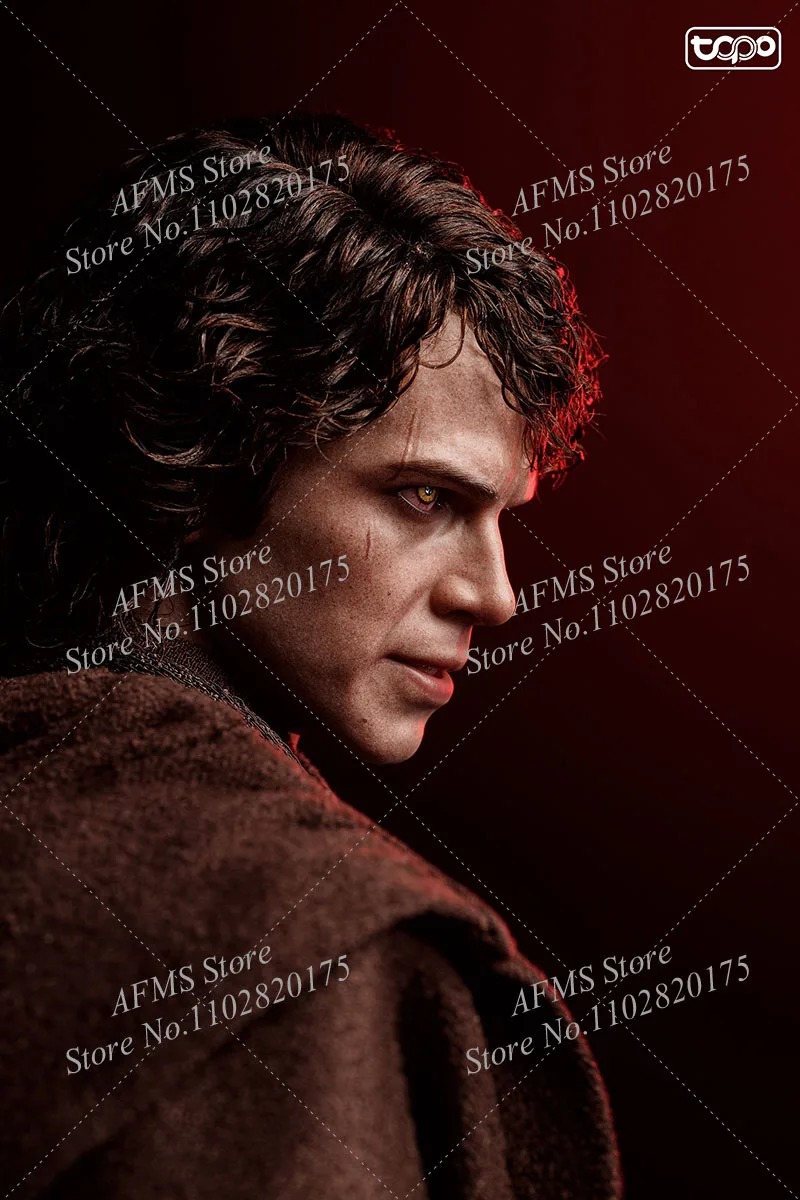 TP026 1/6 Men Soldier Star Wars Anakin Skywalker Robe Cloak Leather Vest Eyeball Fit 12Inch HOTT0YS DX34AE DX47AE Action Figure view 3