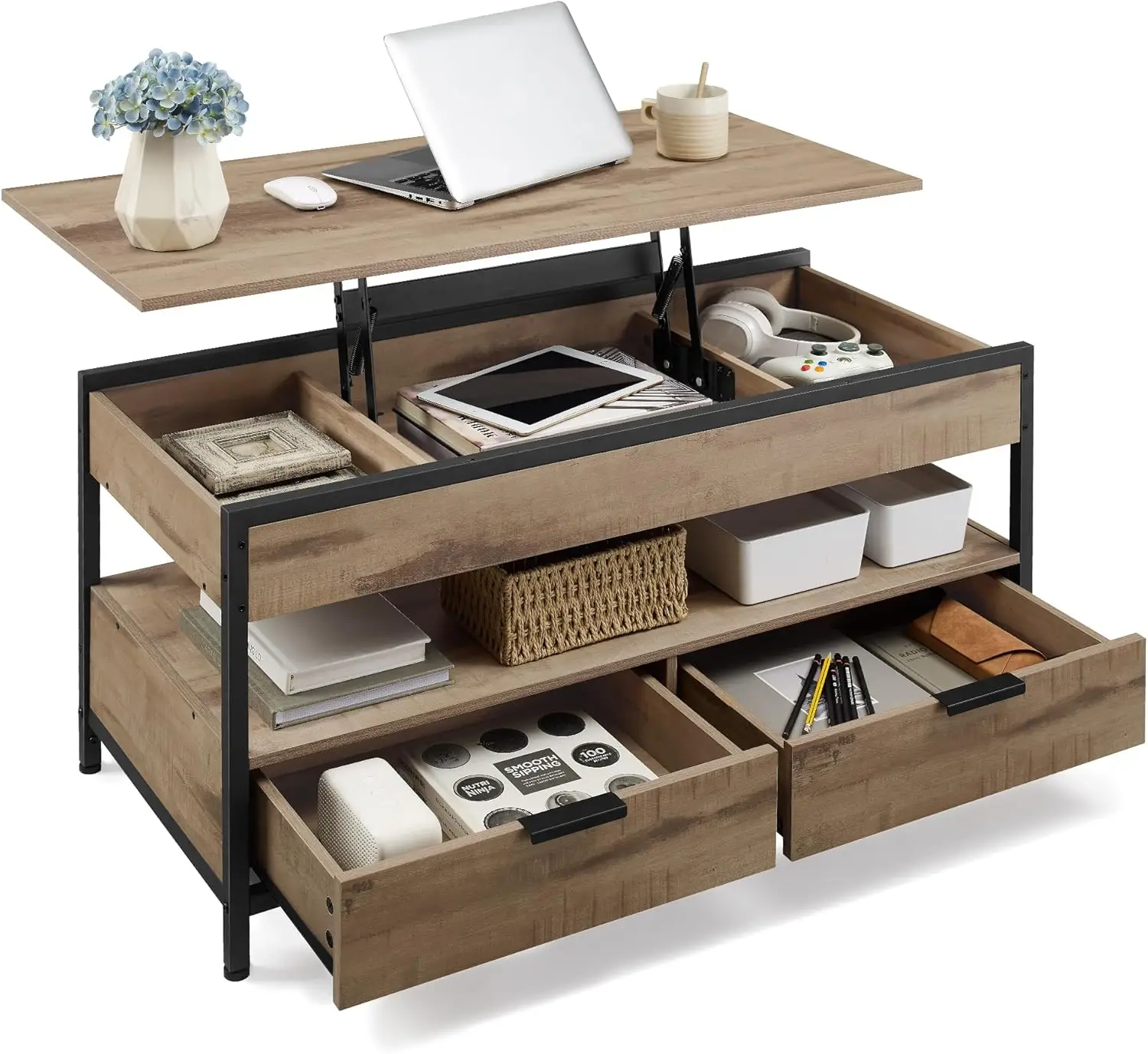 ¿Qué es una mesa elevable con cajones y por qué es ideal para tu salón?