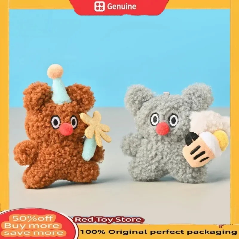 أشكال الحياة الحقيقية ألعاب من القطيفة قلادة Kawaii أرنب الكلب المفاتيح المد اللعب جمع هدية الكريسماس فتاة عيد ميلاد الاطفال هدية