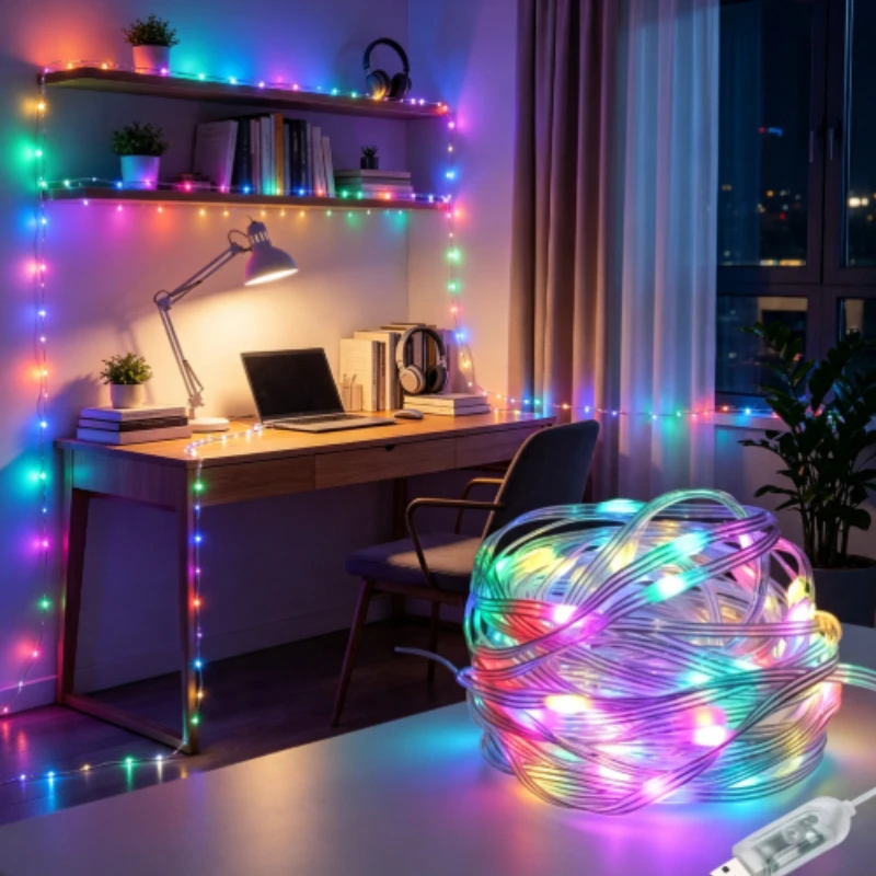 Fairy Light Bluetooth LED String RGB Dream Color Addressable Party Christmas Lights Wedding Decoration Garland 5VDC