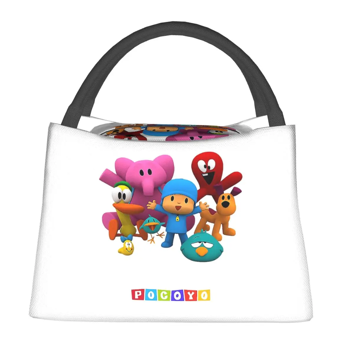 Happy Birthday Boy-Girl-Pocoyo! Throw Pillow Insulated Lunch Bag for Women Kids Portable Food Boxes Thermal Lunch Box Tote