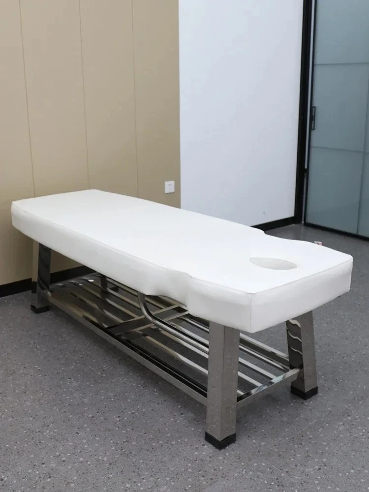

Back-Back Bed Stainless Steel Sauna Bed for Men and Women, Massage Bed Bath Room
