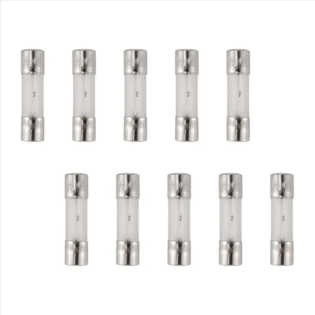 AT42 10 Pcs 250V 3A 3Amp Slow Blow Glass Fuses Tubes 5mm x 20mm