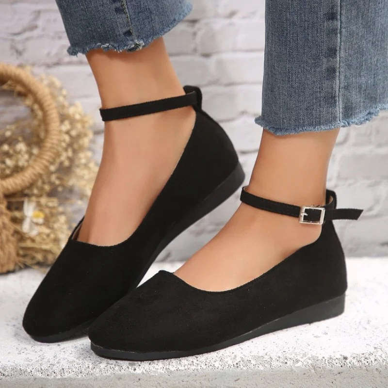 Women Flats Shoes Spring Walking Casual Shoes 2024 Spring Designer Brand New Sandals Dress Office Soft Sole Shoes Big Size 36-43