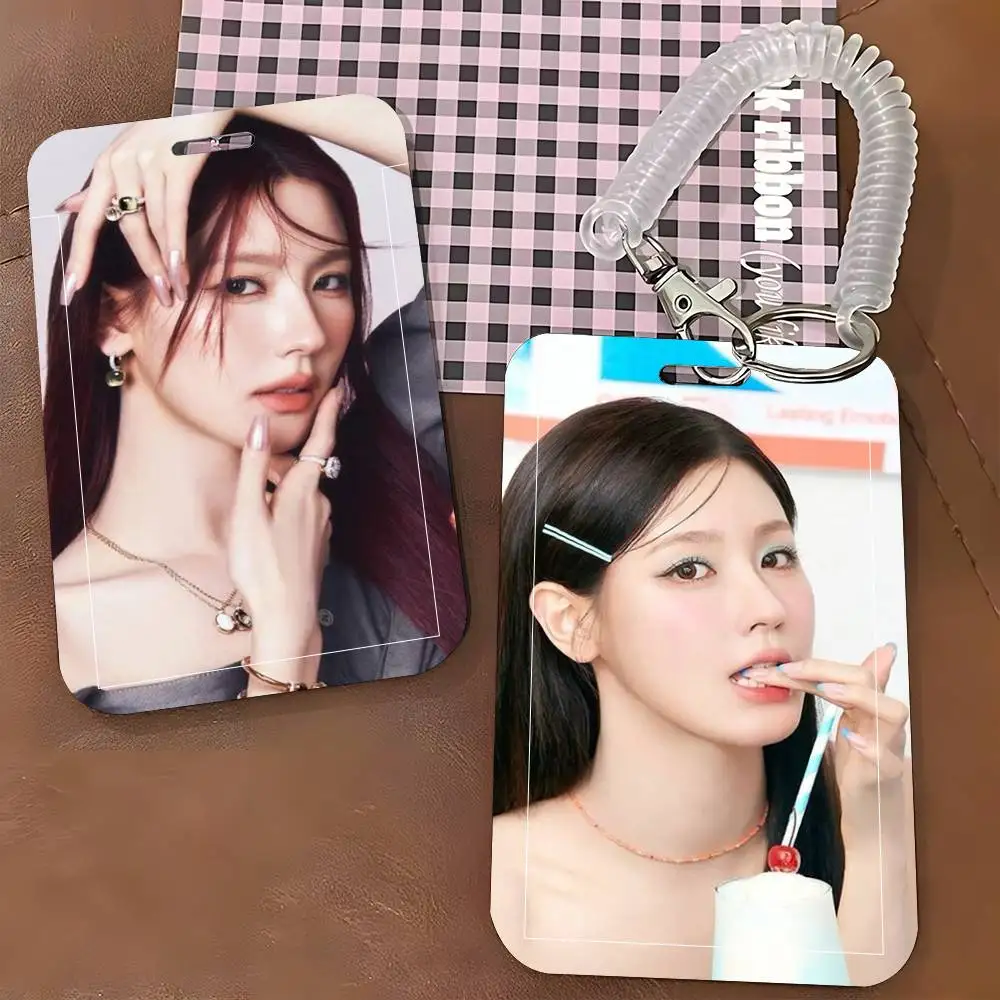 Talented Sweet Korean Beautiful Singer C-Cho Mi Yeon ID Card Sleeve School Card Access Bus Meal Card Protective Sleeve Easy Push