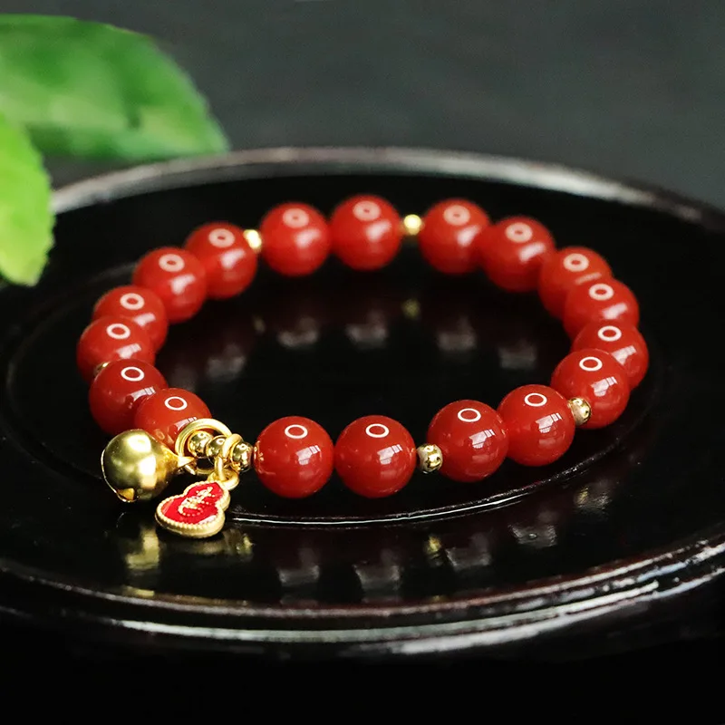 

Natural agate bracelet bell gourd bracelet jewelry