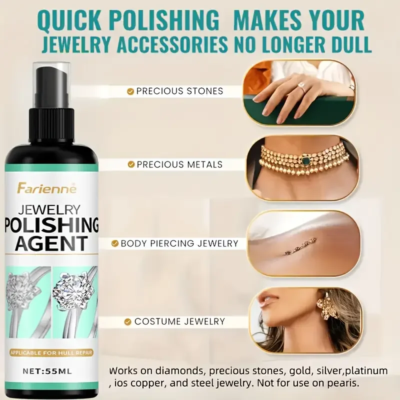 Лак для ювелирных изделий - новейший спрей для лака для ювелирных изделий Быстро удаляет окисление Восстанавливает блеск Повышает блеск Нежный, но эффективный