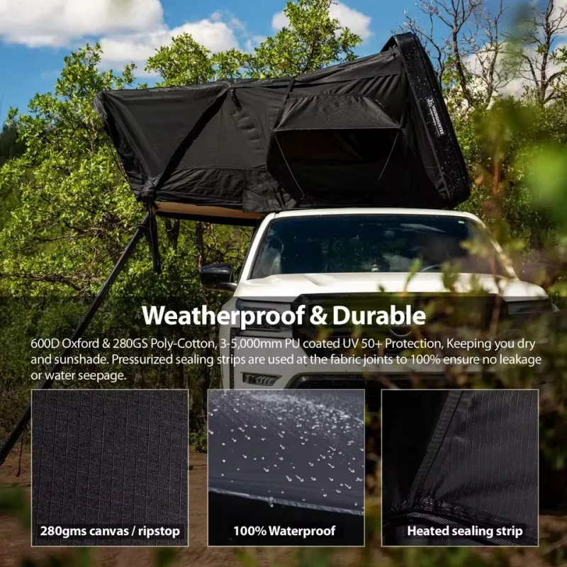 

ABSSide-flip roof tent, foldable, portable, rainproof, sunproof, self-driving tours