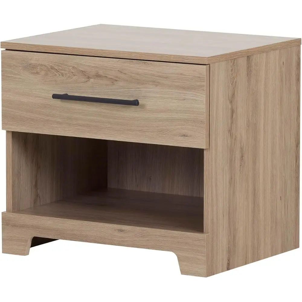 

Drawer NightstandEnd Table with Storage, Weathered Oak bedroom furniture night stands for bedroom mesillas de noche pequeñas