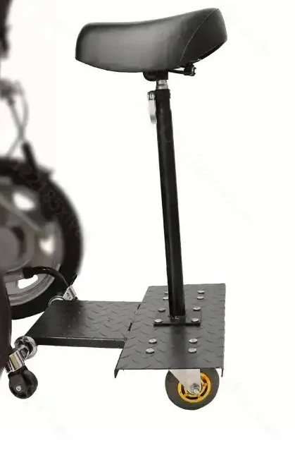 Electric Wheelchair Back Rider Auxiliary Kit Dual Rear Footrest Passenger Seating Attachment Wheelchair Not Included