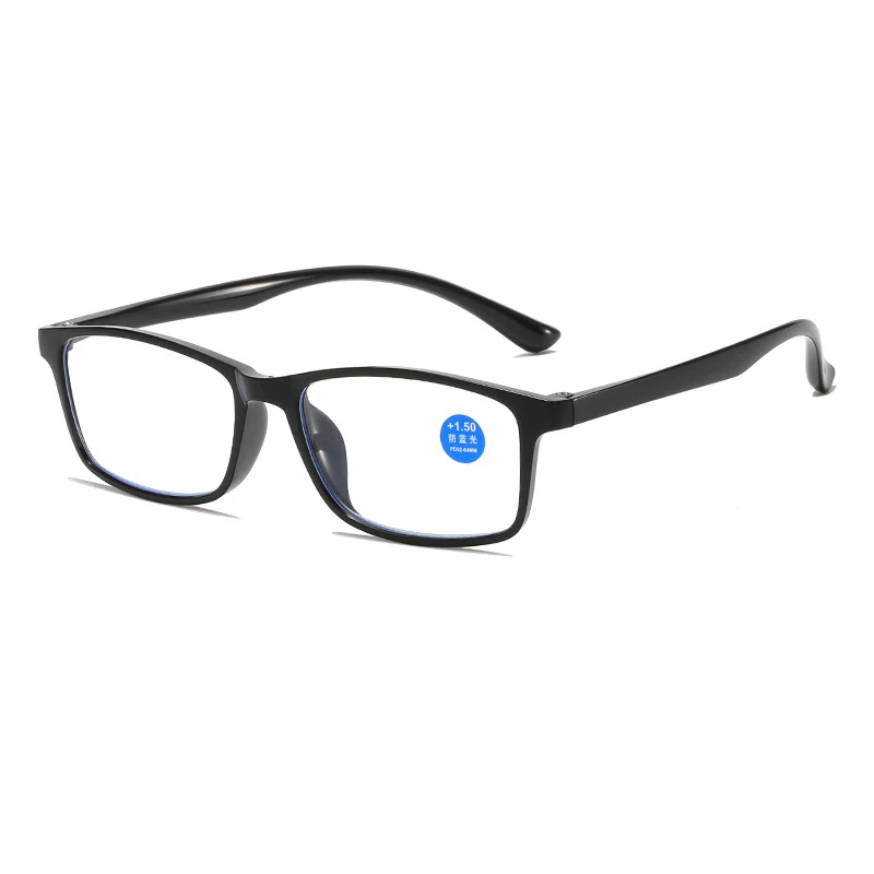 BOYSEEN Reading Glasses Men Fashion Sports Anti-blue Light Blocking Black TR90 Frame Reading Eyewear Presbyopia Eyeglasses