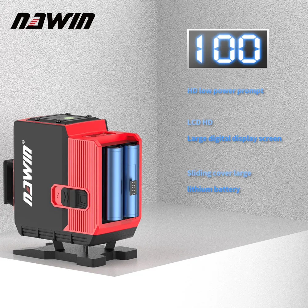 NAWIN Green Light Levels Wall-to-wall and Floor-to-floor High-precision Strong Light 12 lines 16 lines Laser Line Thrower