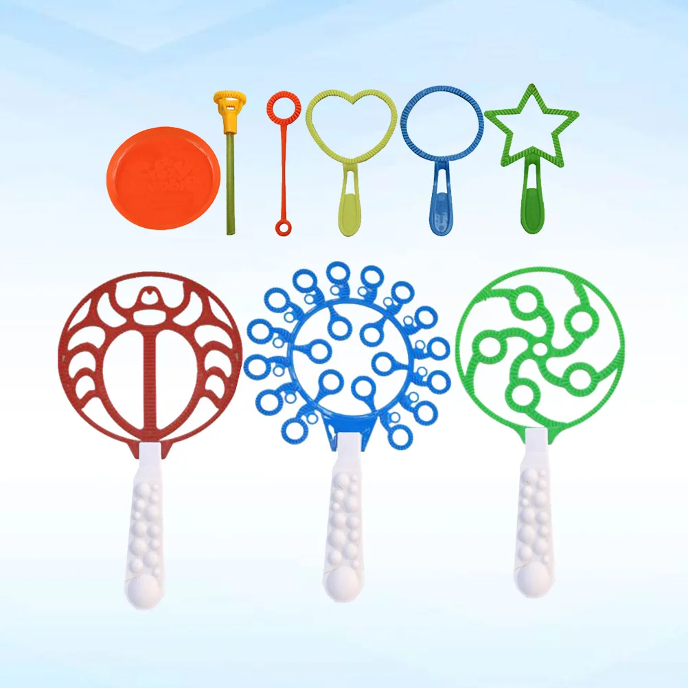 22個入りシャボン玉ツールセット 子供用シャボン玉作り 大型リングディスク カニ型 サークルシャボン玉遊び 屋外 室内遊び パーティーギフト 吹き付け