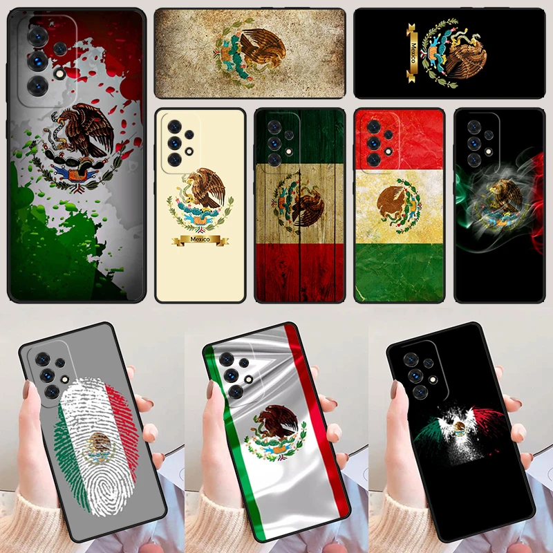 Mexico flag phone case For Samsung Galaxy A42 A31 A40 A51 A71 A32 A80 A91 A52 A72 A73 A20e A21S A50 A70 A11 A12 Cover