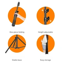 160cm Live Broadcast Tripod Landing Type Camera Anchor Selfie Light Frame Metal Thermometer Phone Holder 6