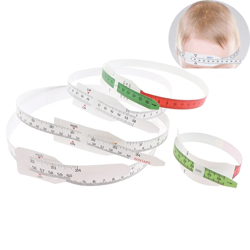 

Нерастягивающаяся пластиковая лента-рулетка для измерения окружности головы, педиатрическая, для младенцев