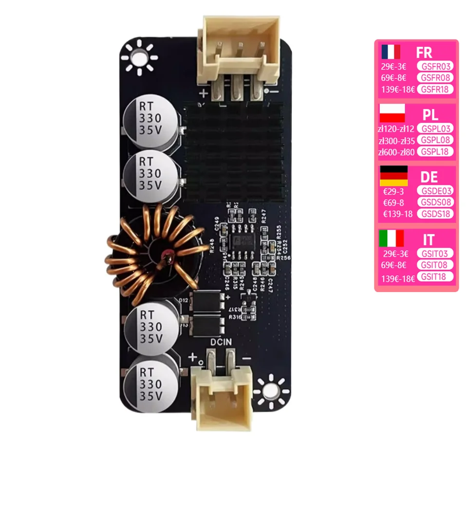 

480W power boost board has good heat dissipation can achieve automatic voltage rise and fall function