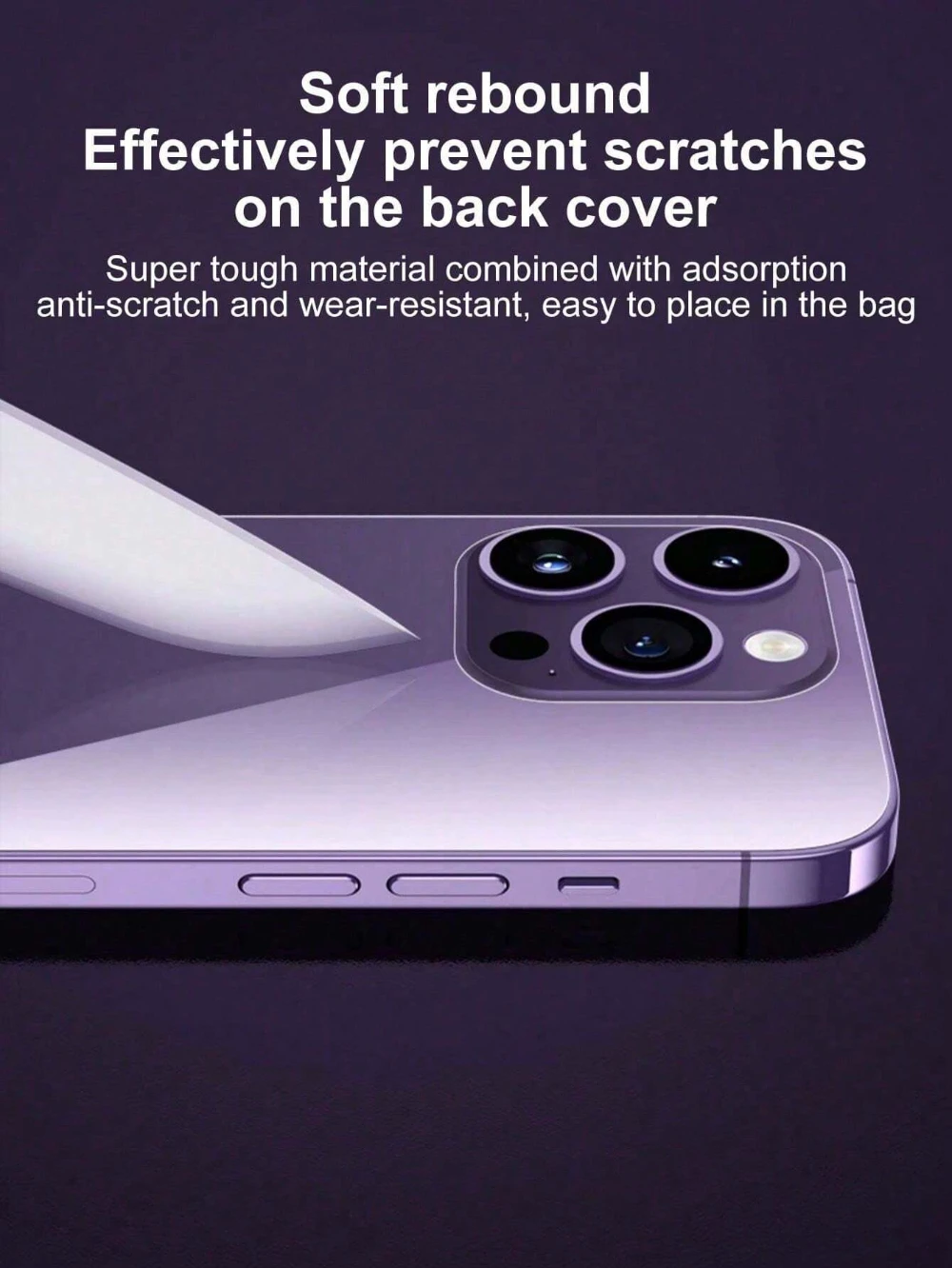 NNBILI 5-2Pcs Zurück Hydrogel Film Für iPhone 16 15 Pro Max Plus 13 14 12 11 XS XR Soft Clear Screen Protector Telefon Zubehör – Detail 1
