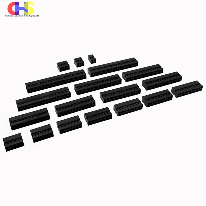 2.0mm Double Row Dupont Plastic Shell 2*2P 3P 4P 5P 6P 7P 8P 9P 10P 11P 12P 15P 18P 20P 22P Jumper Wire Cable Housing Connector