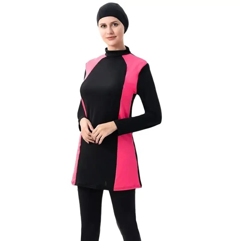 Tankini Swimsuits Women with Long-sleeved Top and Pants for Women – Sun Protection and Comfortable Hijab Swimwear Women