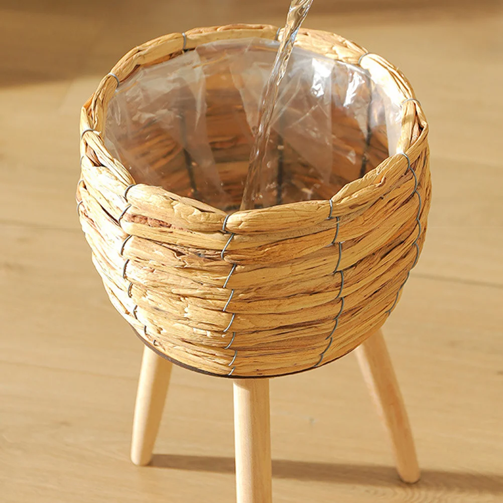 

Woven Plant Pot Basket Multi-Function Flower Basket for Home Decor Living Room Bedroom Hotel Flower Shop Rustic Natural Design