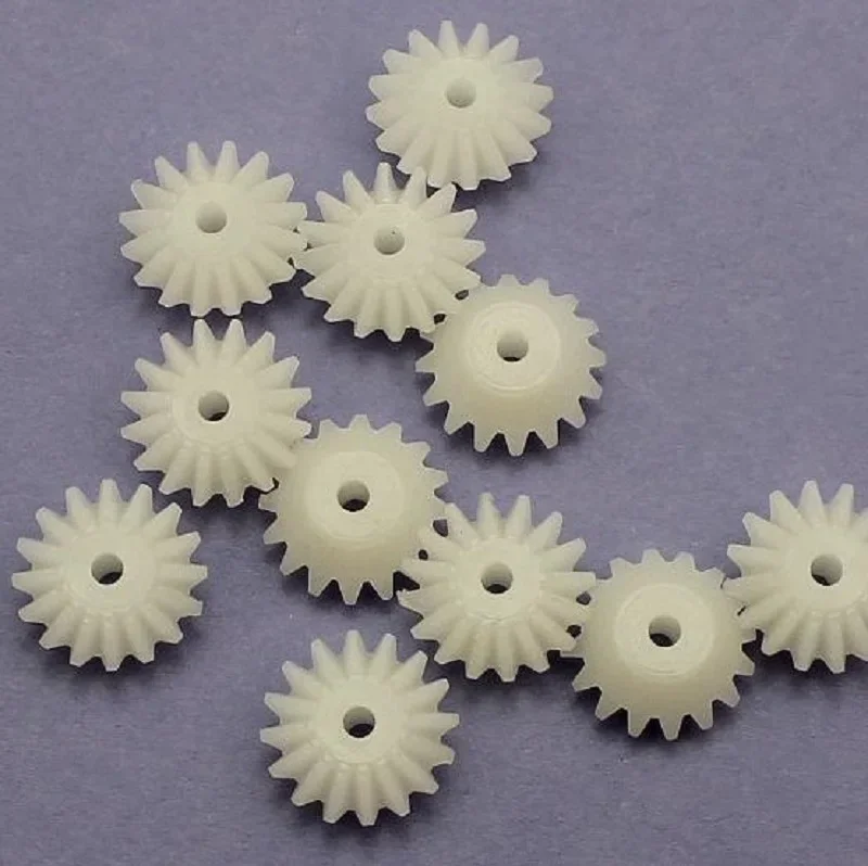 0.5 module 16 teeth, plastic bevel gear 2.0 hole tight fit DIY model transmission 50 pcs