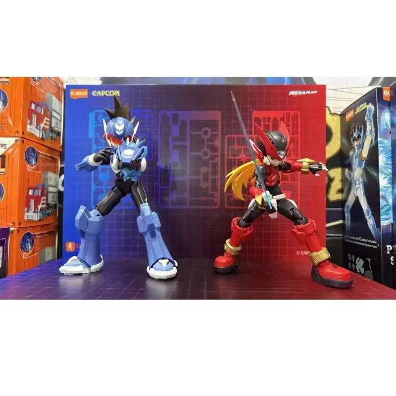 Blokees Mega Man Zero Geassembleerde Actiefiguur Collectible Anime Karakter Displaymodel Speelgoed