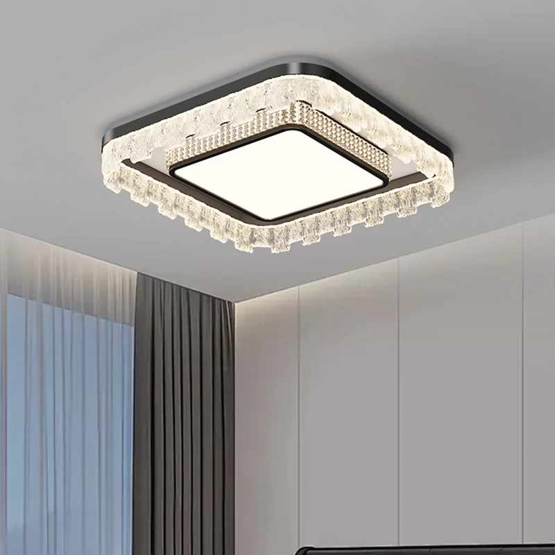 Nordic Style Ice Crack Bedroom Ceiling Lights Modern Luxury Led Chandelier For Kitchen Dining Room Indoor Lighting Decor Lamps